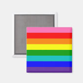 Aimant Drapeau de fierté arc-en-ciel à huit bandes (Recto/Verso)