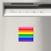 Aimant Drapeau de fierté arc-en-ciel à huit bandes (In Situ (Lave-vaisselle))