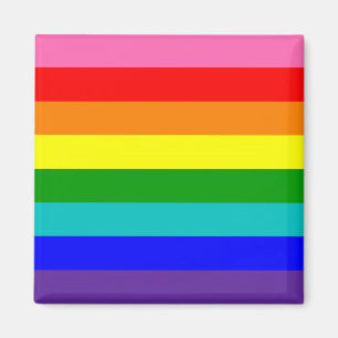 Aimant Drapeau de fierté arc-en-ciel à huit bandes