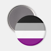 Aimant Drapeau de fierté asexué (Recto/Verso)