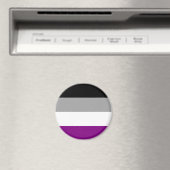Aimant Drapeau de fierté asexué (In Situ (Lave-vaisselle))