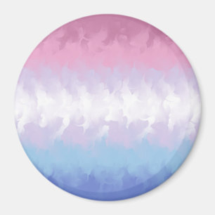Aimant Drapeau de fierté bigenre abstrait pastel boho moe