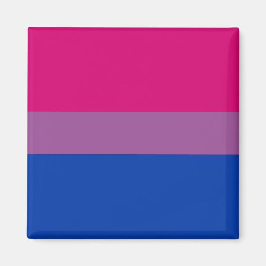 Aimant Drapeau de fierté bisexuel (Devant)
