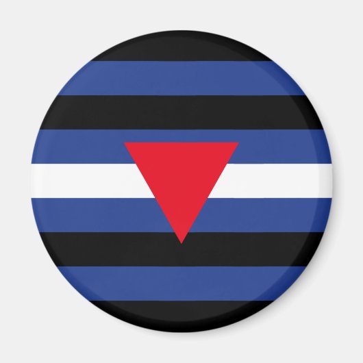 Aimant Drapeau de fierté cuir queer (Devant)