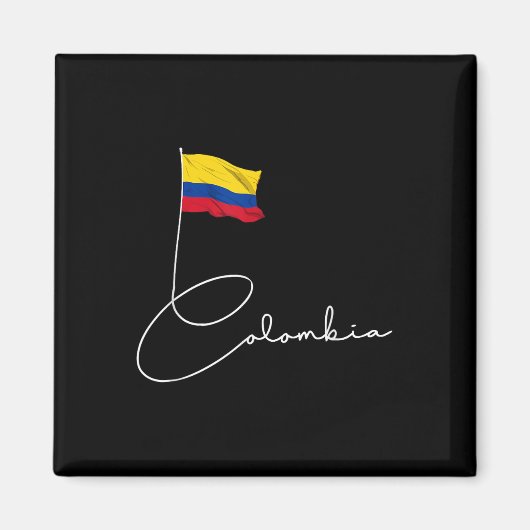 Aimant Drapeau de fierté de Colombie Drapeau national de (Devant)