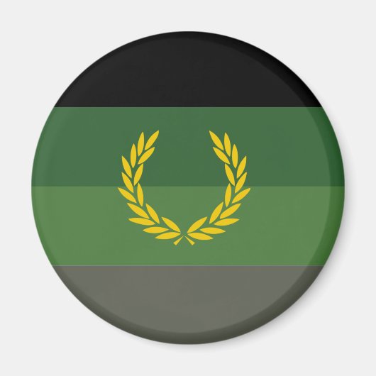 Aimant Drapeau de fierté de l'uniforme militaire (Devant)
