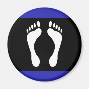 Aimant Drapeau de fierté de pied (empreinte de pied)