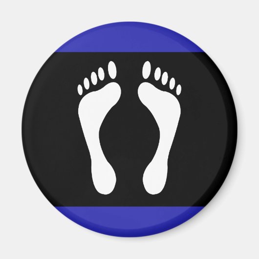 Aimant Drapeau de fierté de pied (empreinte de pied) (Devant)