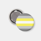 Aimant Drapeau de fierté demigender (Recto/Verso)
