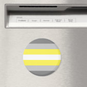 Aimant Drapeau de fierté demigender (In Situ (Lave-vaisselle))