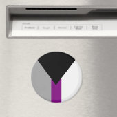 Aimant Drapeau de fierté demisexuel (In Situ (Lave-vaisselle))
