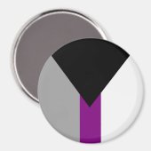 Aimant Drapeau de fierté demisexuel (Recto/Verso)