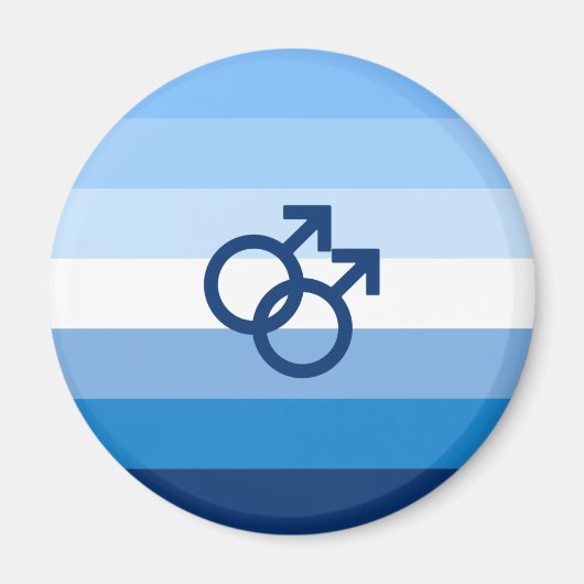 Aimant Drapeau de fierté gay MLM (Devant)