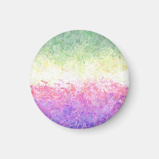 Aimant Drapeau de Fierté Genderdoe Abstrait Boho Trippy (Devant)