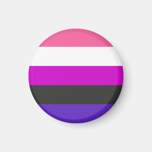 Aimant Drapeau de fierté genderfluid (Devant)