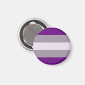Aimant Drapeau de fierté grise sexuelle (Recto/Verso)