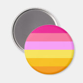 Aimant Drapeau de fierté lesbienne (Aube) (Recto/Verso)
