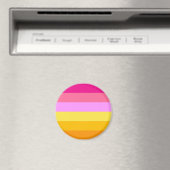 Aimant Drapeau de fierté lesbienne (Aube) (In Situ (Lave-vaisselle))