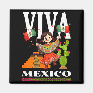 Aimant Drapeau de fierté mexicaine racines du mexique pat