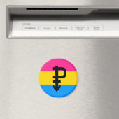 Aimant Drapeau de fierté pansexuelle (In Situ (Lave-vaisselle))