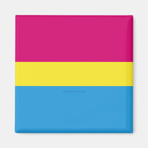 Aimant drapeau de fierté pansexuelle SlipperyJoe rose amb