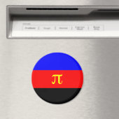 Aimant Drapeau de fierté polyamoureuse (In Situ (Lave-vaisselle))