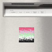 Aimant Drapeau de fierté récipromantique abstrait ondulé (In Situ (Lave-vaisselle))