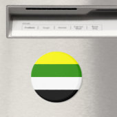 Aimant Drapeau de fierté skoliosexuel (In Situ (Lave-vaisselle))