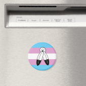 Aimant Drapeau de fierté trans bispirituel (In Situ (Lave-vaisselle))