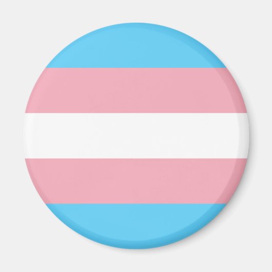 Aimant Drapeau de fierté trans (fierté transgenre) (Devant)