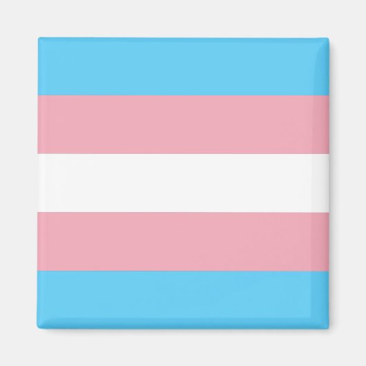 Aimant Drapeau de fierté transgenre (Devant)