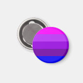 Aimant Drapeau de fierté transgenre alternatif (Recto/Verso)