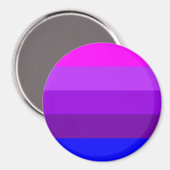 Aimant Drapeau de fierté transgenre alternatif (Recto/Verso)