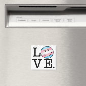 Aimant Drapeau de fierté transgenre Amour (In Situ (Lave-vaisselle))