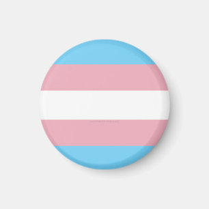 Aimant Drapeau de fierté transgenre de SlipperyJoe divers