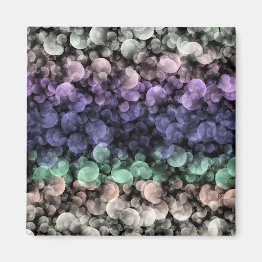 Aimant Drapeau de fierté Uingender Boho Groovy Bulles Écl (Devant)
