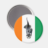 Aimant Drapeau de football Côte d'Ivoire (Recto/Verso)