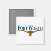 Aimant Drapeau de Fort Worth (Texas) (Recto/Verso)