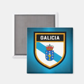 Aimant Drapeau de Galice (Recto/Verso)