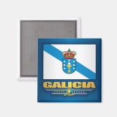 Aimant Drapeau de Galice (Recto/Verso)