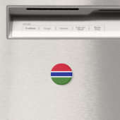 Aimant Drapeau de Gambie (In Situ (Lave-vaisselle))