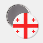 Aimant Drapeau de Géorgie (Recto/Verso)