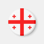 Aimant Drapeau de Géorgie (Devant)