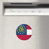 Aimant Drapeau de Géorgie Etat USA (In Situ (Lave-vaisselle))