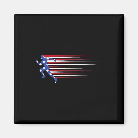 Aimant Drapeau de gorille ‘merica Lunettes de soleil drôl (Devant)