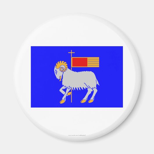 Aimant Drapeau de Gotlands län (Devant)