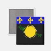 Aimant Drapeau de Guadeloupe (Recto/Verso)