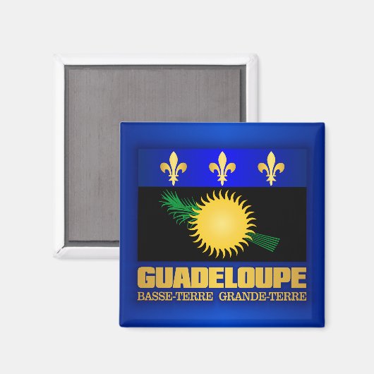 Aimant Drapeau de Guadeloupe (Recto/Verso)