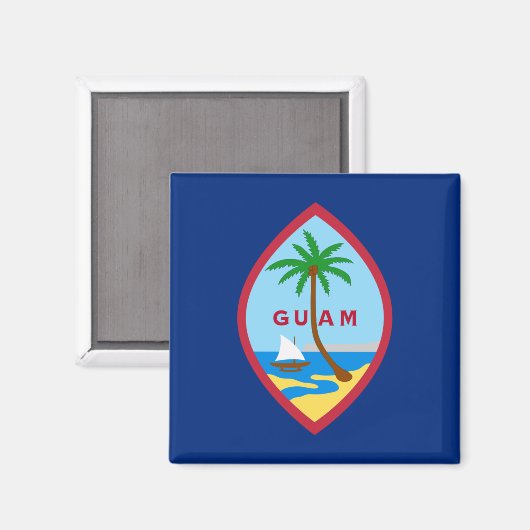 Aimant Drapeau de Guam (Recto/Verso)