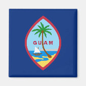 Aimant Drapeau de Guam (Devant)